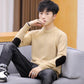 Knitted Man Sweater Fashion Men Casual Autumn Mens Sweaters Fake Shirt Collar Warm Winter Pull Homme