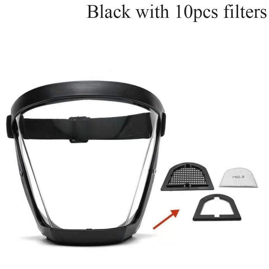 Full Face Protective Cover Kitchen Transparent Protective Cover Household Oil Splash-Proof Eye Facial Care