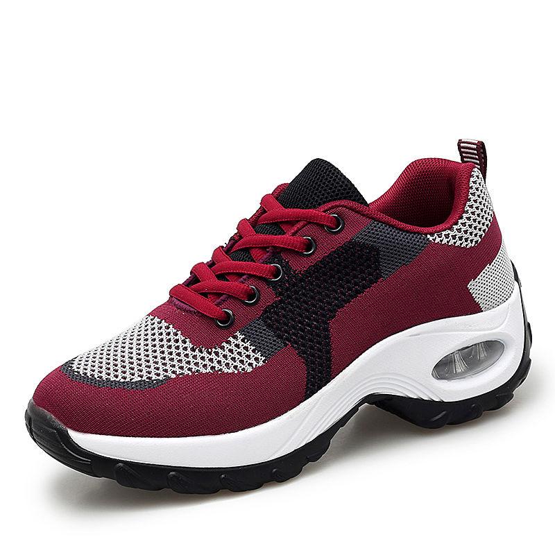 Women Vulcanized Shoes Summer Women's Sneaker 2020 Spring Summer Knitting Breathable Shoe Chunky Platform Sneakers Soft