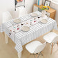 PVC Checkered Tablecloth Waterproof, Anti-scald, Oil-proof, Disposable Tablecloth Fabric Coffee Table Nordic Style Tablecloth