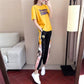 Sports and Leisure Women's Spring and Summer Small Daisy Loose Pants Short-sleeved Two-piece Cute Sports Suit Beautiful and Comfortable
