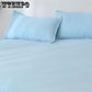 Bedding Sheets Comfortable Pure Color Washed Cotton Bed Linen Three-piece Double Bed Single Pillowcase Skin-friendly Bedding