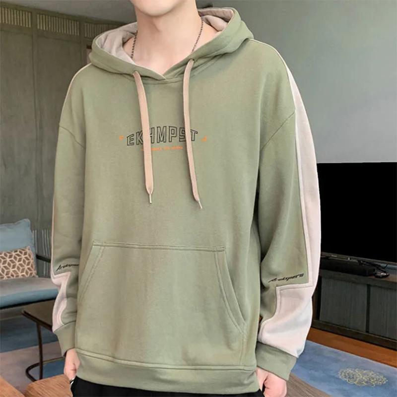 Hooded Sweater Men's Loose All-match Autumn Sports Jacket Korean Casual Outerwear Sweatshirts Clothes