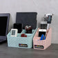 Imitated Rattan Desktop Storage Box Office Living Room Bathroom Multifunctional Cosmetic Remote Control Storage Organizer
