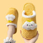 Autumn and Winter Cotton Slippers Female Cute Plush Warm Home Indoor Wear Non-slip Soft and Comfortable Cotton Slippers