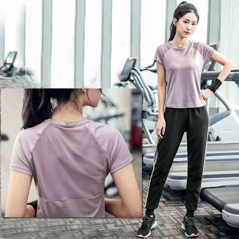 3PCS Women's Sports Suit Yoga Clothes Quick-drying Clothes Gym Running Loose Morning Running Fitness Clothes Three-piece Suit Tracksuits Jogging Suit