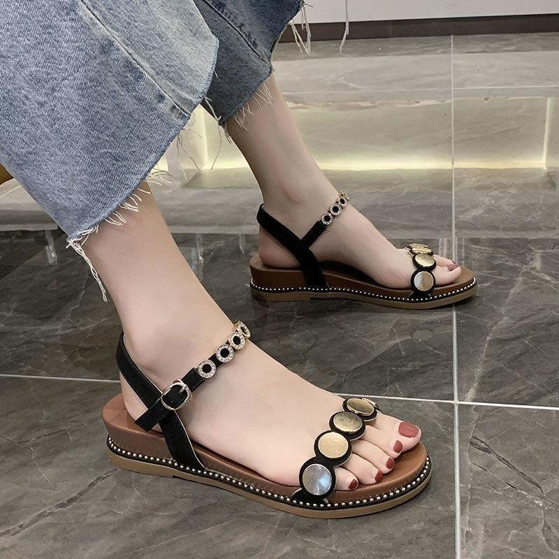 Summer Sandals for Women  All-match  Flat  Sandals  Soft Sole Open Toe Sandals