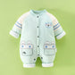 Newborn Baby One-piece Clothes Autumn and Winter Cotton Thickened Suit Newborn Baby Clothes Cotton Clothes Cotton Clothes Wear Warm Outside