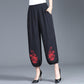 Summer Cotton Linen Radish Pants Ethnic Wind Complex Harem Pants Casual Loose Large Size Bloomers Women