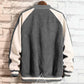Men's Autumn Trend Fashion Denim Jacket Casual Slim Jacket Baseball Warm Clothes Workwear Men's