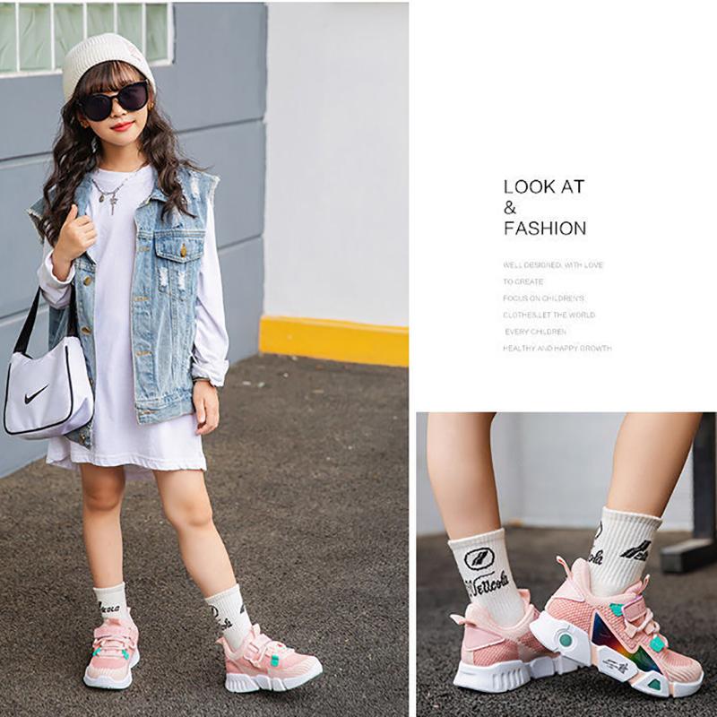 Spring Children's Sports Shoes Boys Breathable Net Shoes School Girls Shoes Sneakers