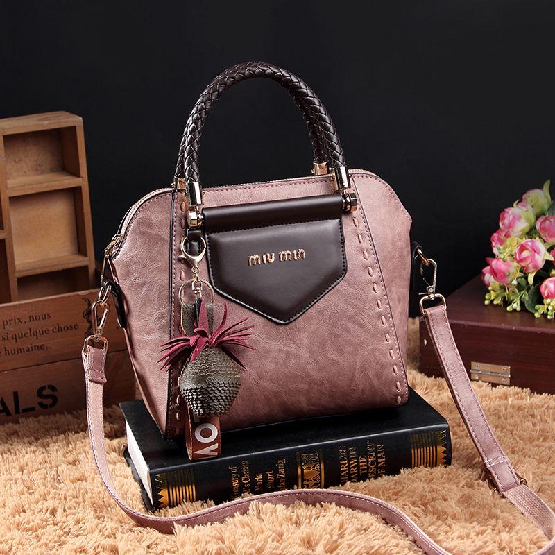 Leather-skinned Women's Bag Korean Version of The Hundred Shoulder Messenger Soft Bag Fashion Atmosphere Handbag