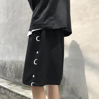 Five-point Pants Men's Shorts Loose Straight-leg Sports Pants Slim Pants