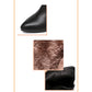 High Heel Leather Ankle Boots Fashion Women Chunky Heeled Short Booties Chelsea Women's Boots