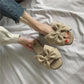 Bow Flat-bottomed Slippers Female Summer Slippers Sandals and Slippers Female Beach Shoes