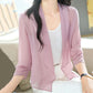 Chiffon Cardigan Short Jacket Women's Thin Outer Jacket Sun Protection Shawl Loose Top See-through Thin Coat Women Tops