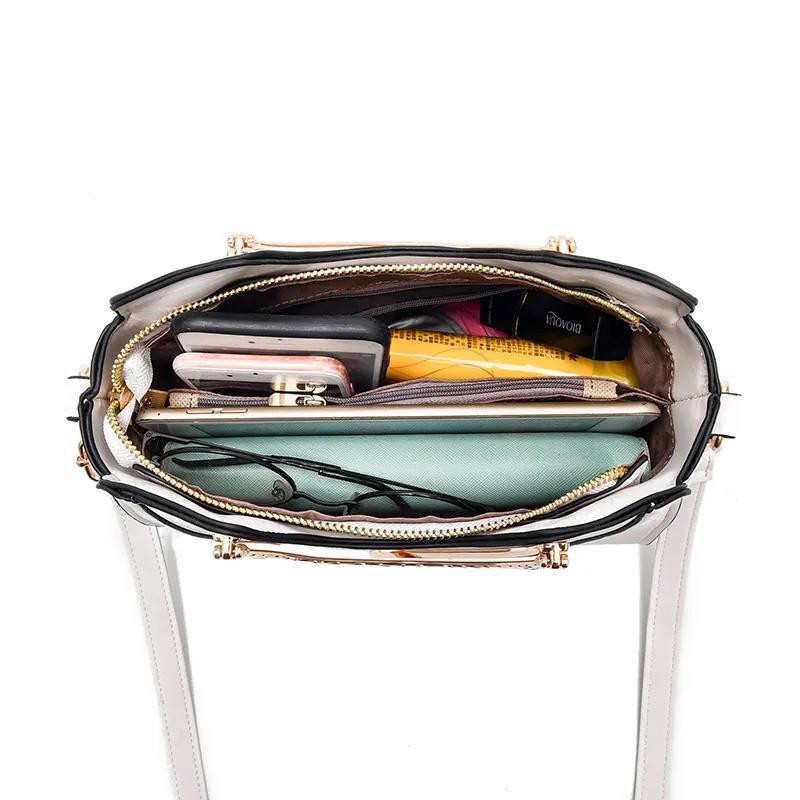 PU Leather Handbags for Women Bags Luxury Top-Handle Bags  European Style Crossbody Bag Large Capacity Personality