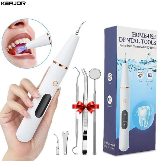 Electric tooth scaler Ultrasonic calculus remover Oral plaque and tartar scaler Teeth whitening tool