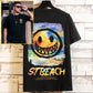 Oversized Hip Hop Tees Youth Trendy Personality T-shirts Summer Grimace Print Shirt O-neck Short Sleeve Casual Loose Pullover Men