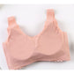 3PCS Latex Seamless Ladies Underwear Push Up Lightweight Comfortable Breathable Sports Lace Bra