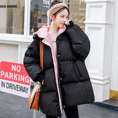 Winter Fashion Cotton Jacket Pregnant Women Parker Clothing Female Korean Version Loose  Long Coat