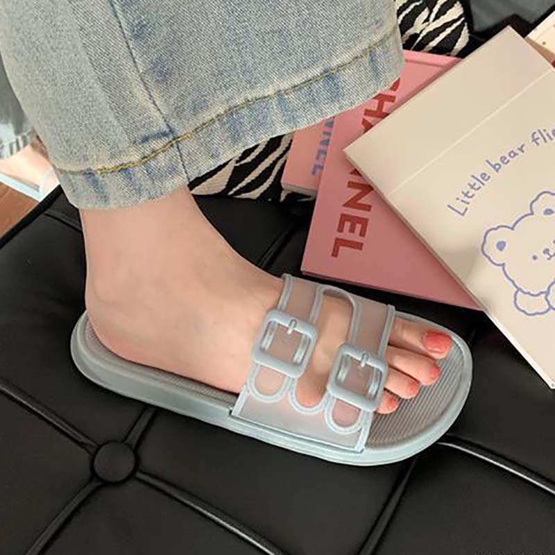 Cute Girl Heart Sandals and Slippers Student Home Fashion Non-slip Indoor Outdoor Sandals and Slippers Female Summer