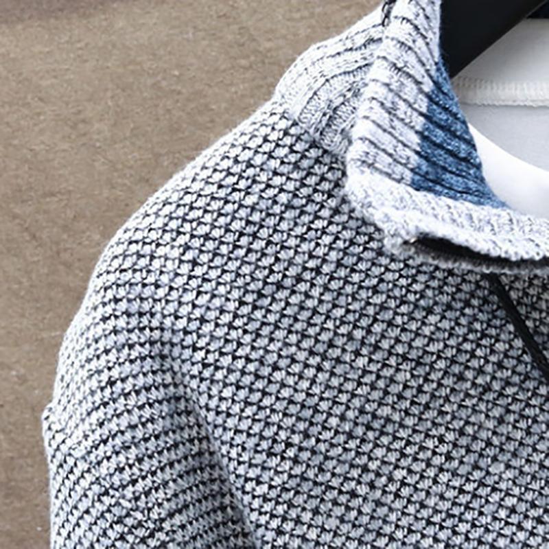 Men's Long-sleeved Turtleneck Sweater Solid Color Fashion Plus Velvet To Keep Warm Sweatshirts Autumn and Winter