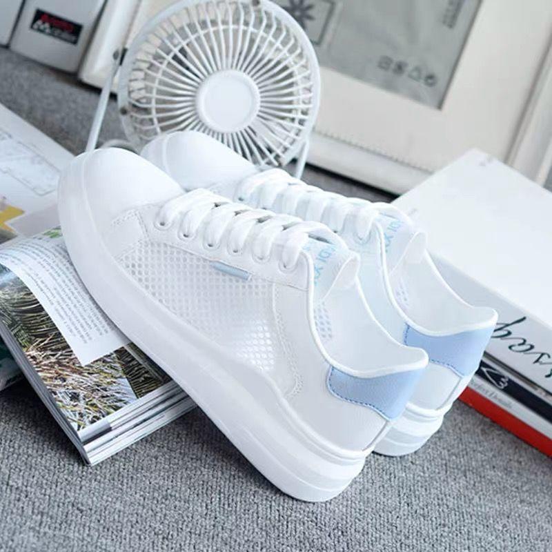Net Shoes Summer Round Head Color Matching Breathable and Comfortable Fashion Women's Shoes