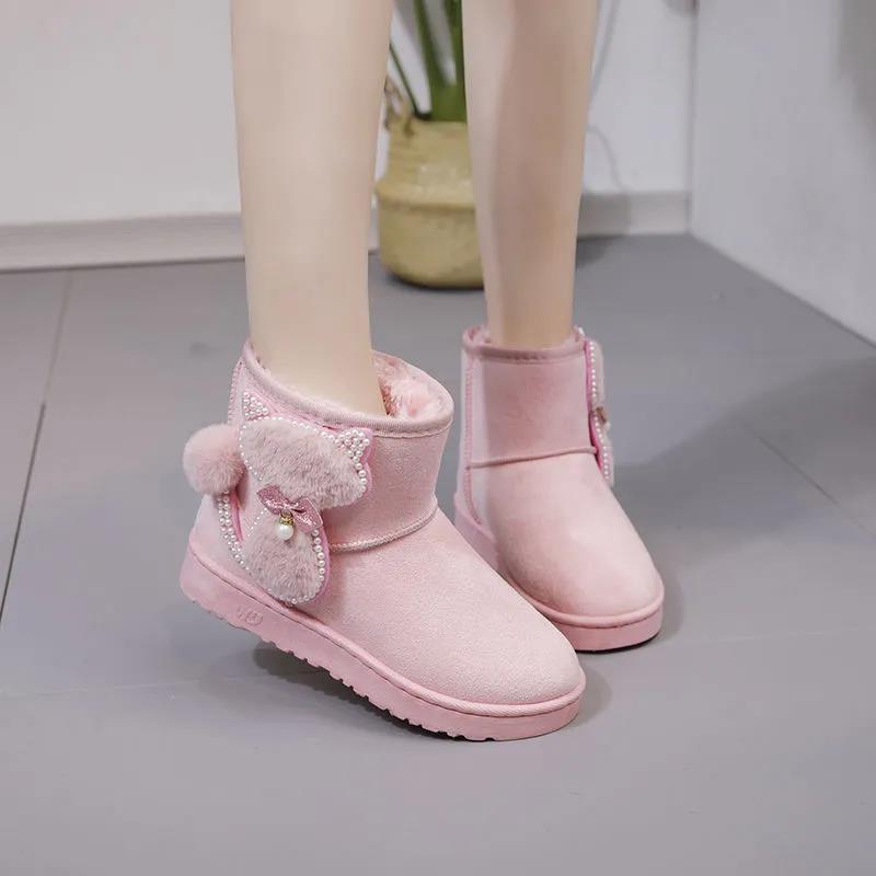 Snow Boots Women Winter Cotton Boots Short Boots with Velvet Warmth and Non-slip