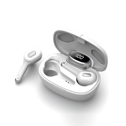 Bluetooth Earphones Mini LED Display Headphone Stero Sound 1500mah Power Bank Sport Wireless Headset