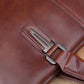 Business Briefcase Men Fashion Multi-pocket PU Leather Zipper Waterproof Handbag Travel Computer Bag