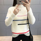 Mink Autumn and Winter Thick Sweater Loose Knit Bottoming Shirt Young Women Pullover Top