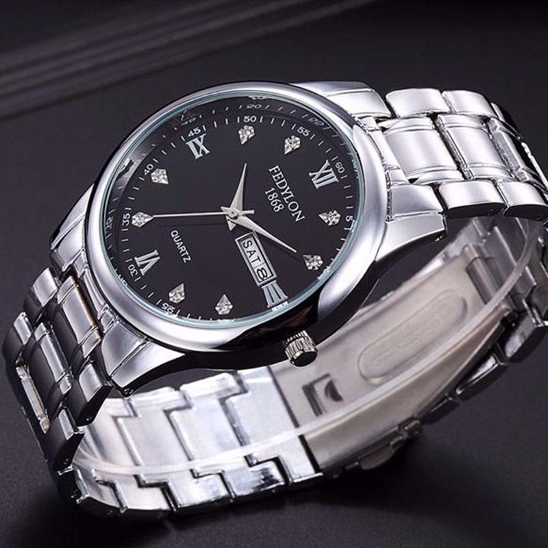 Luxury Automatic Mechanical Watch Date Stainless Steel  Wristwatches Male Machinery Business Watch