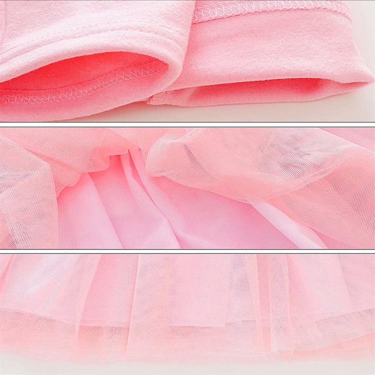 Kids Girls Embroidery Rose Long Sleeve Wedding Birthday Party Princess Dress Children Retro Net Patchwork Tutu Dresses