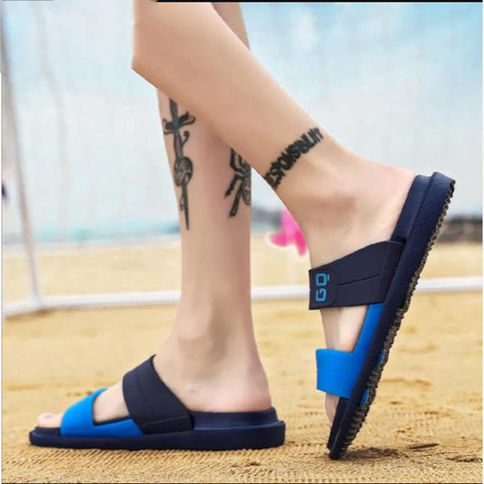 WTEMPO Unisex Summer Sandals Men's Women Slippers Flip Flops Non-slip Soft Beach Shoes Home Go Out Bathroom