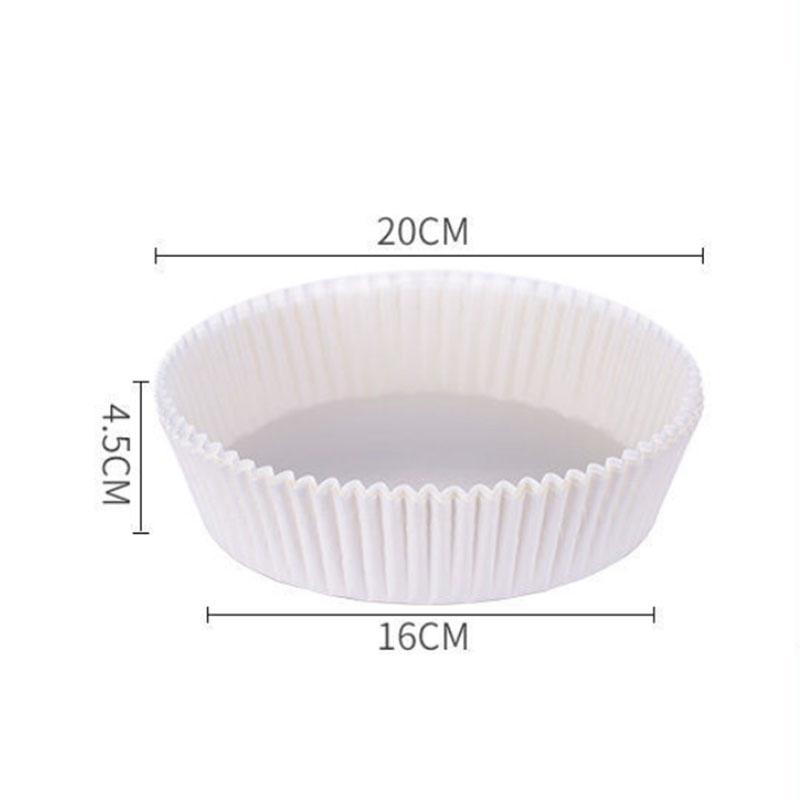 Air Fryer Disposable Paper Liner ,50PCS Non-Stick Air Fryer Paper Liners,Baking Paper Food Grade Parchment Oil-Proof Water-Proof Steamer Oil Paper