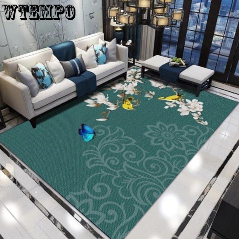 3D Household Yoga Rug Mat Retro Chinese Style Carpets Living Room Bedroom Study Bedside Carpet Decor