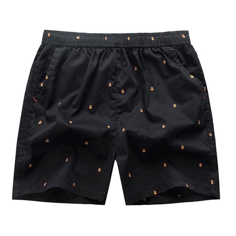 Trendy Summer Men's Shorts Cotton Three-point Beach Pants Loose Shorts Home Casual Pants Quick-drying Sports Shorts