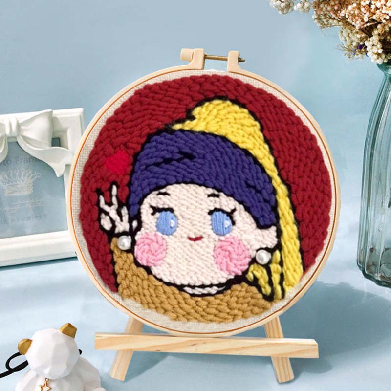 DIY Handmade Material Package Unstitched Without Stand Poke Poke Le Suit Handmade Embroidery