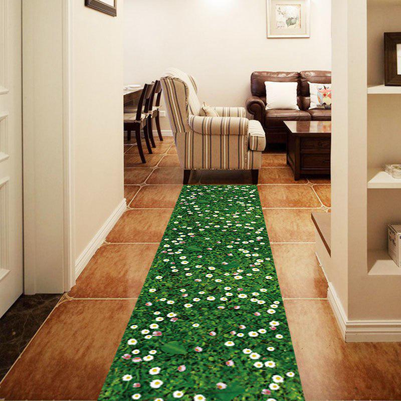 [Wall sticker] new design simulation green lawn flowers home decoration wall stickers living room fl