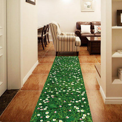 [Wall sticker] new design simulation green lawn flowers home decoration wall stickers living room fl