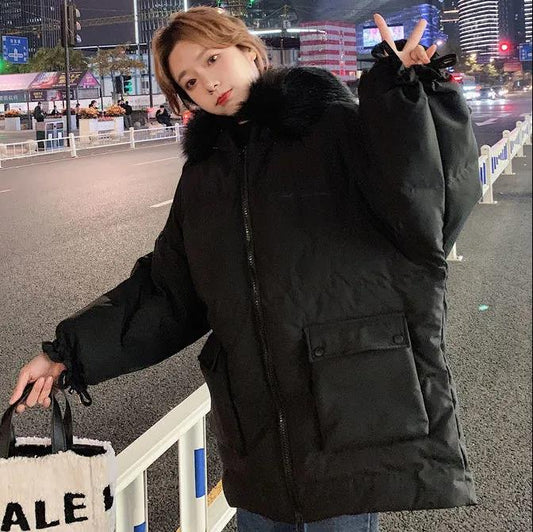 Women's Winter Korean Style Bread Coat Loose Padded Down Coat Jacket