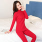 Thermal Underwear Women Plus Velvet Thick Cotton Autumn Clothes Long Pants Suit Bottoming Shirt Body Tights