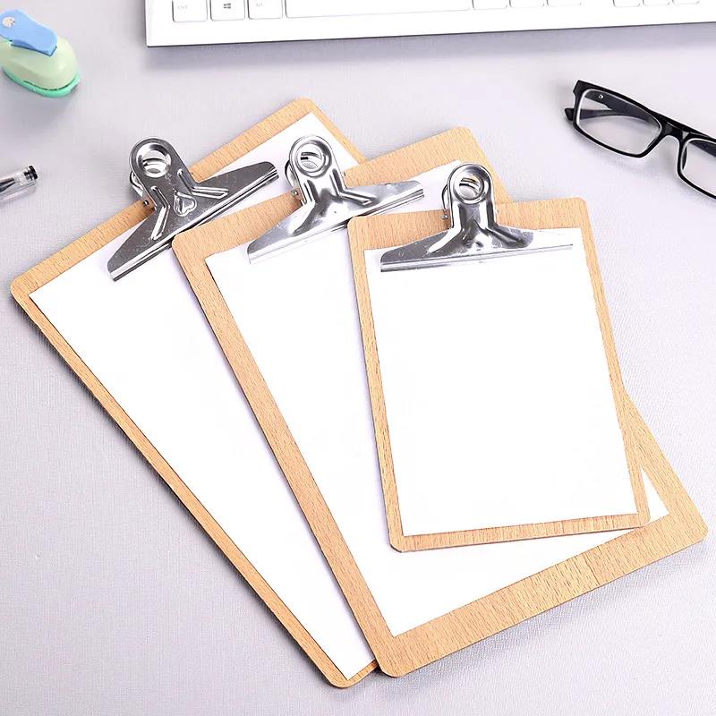 A4 Splint Student Stationery Clip Board Exam Pad Writing Board Writing Office Stationery Wood Clip