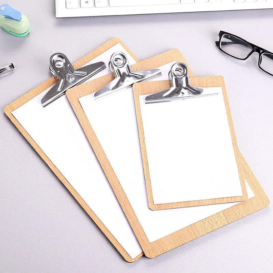 A4 Splint Student Stationery Clip Board Exam Pad Writing Board Writing Office Stationery Wood Clip