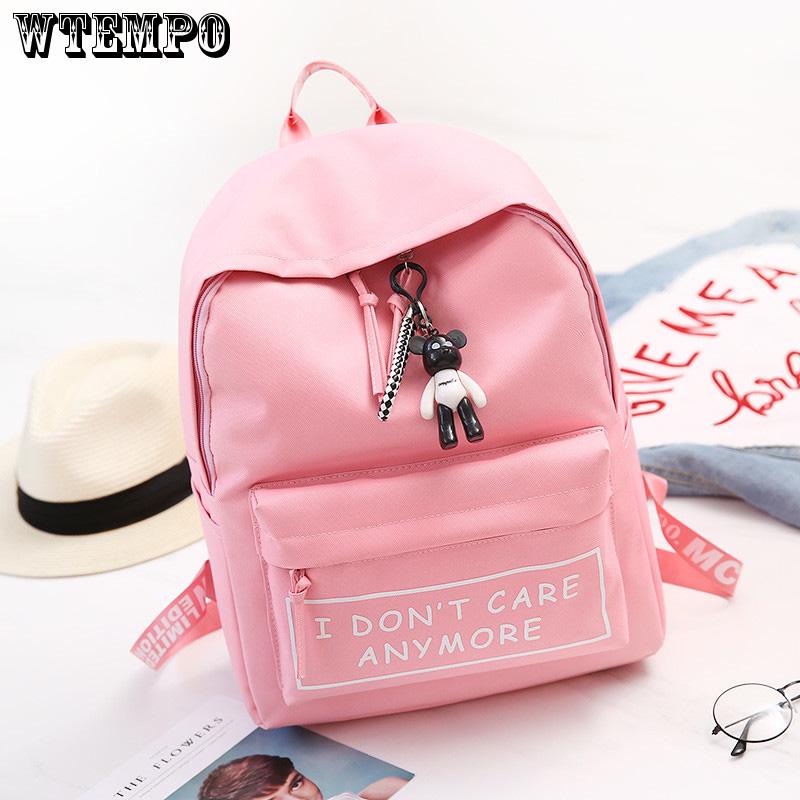 New Backpack Patchwork Backpack Women Canvas Backpack School Women Travel Bag