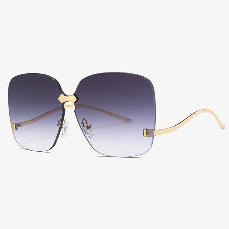 oversized rimless sunglasses women luxury brand sunglasses female fashion trendy sun glasses ladies