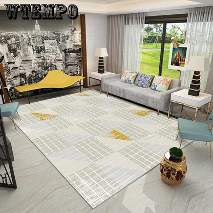 Nordic Geometric Carpet For Living Room Doormat  Non-slip Water Absorption Area Rug