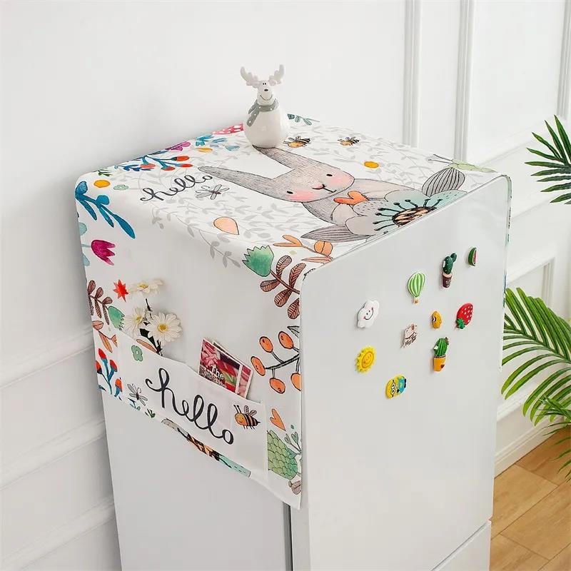 Refrigerator Hanging Bag Kitchen Storage Decoration Cloth Art Household Appliances Dust Cover