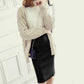 Autumn Winter Women Knitted Pencil Skirts Stretch High Waist Knee Length Slim Office Lady Bodycon
